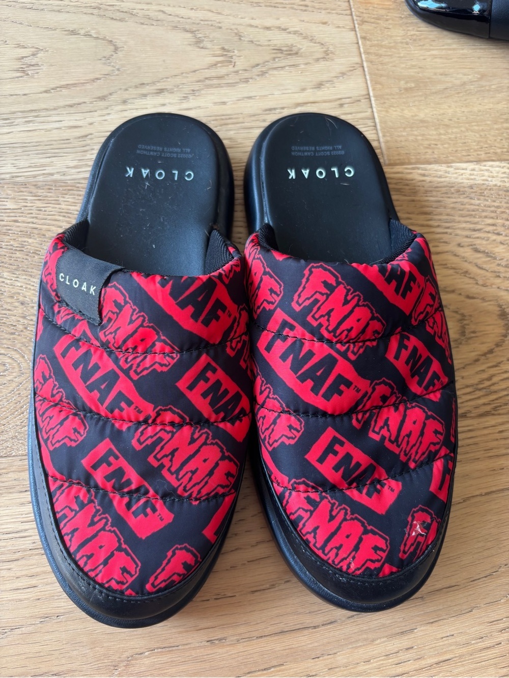 Cloak x FNAF friday night at freddy’s slippers colab